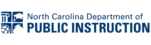 Logo of the NC Department of Public Instruction, a curriculum evaluation and workforce development partner